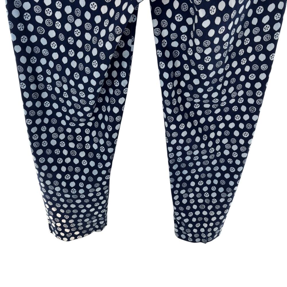Lilly Pulitzer Blue Kristen Fruit Squirt Print Palm Beach Fit Capri Pants - Picture 8 of 10